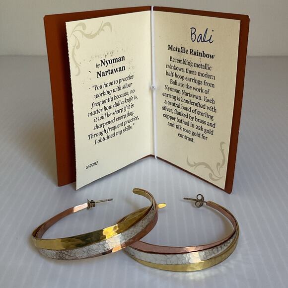 Unbranded Jewelry - Handmade Artisan Bail Sterling  Earrings by Nyoman Nartawan Ethnic